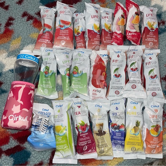 cirkul Dining Cirkul Water Bottle Bundle With Sleeve Plus 2 Flavor